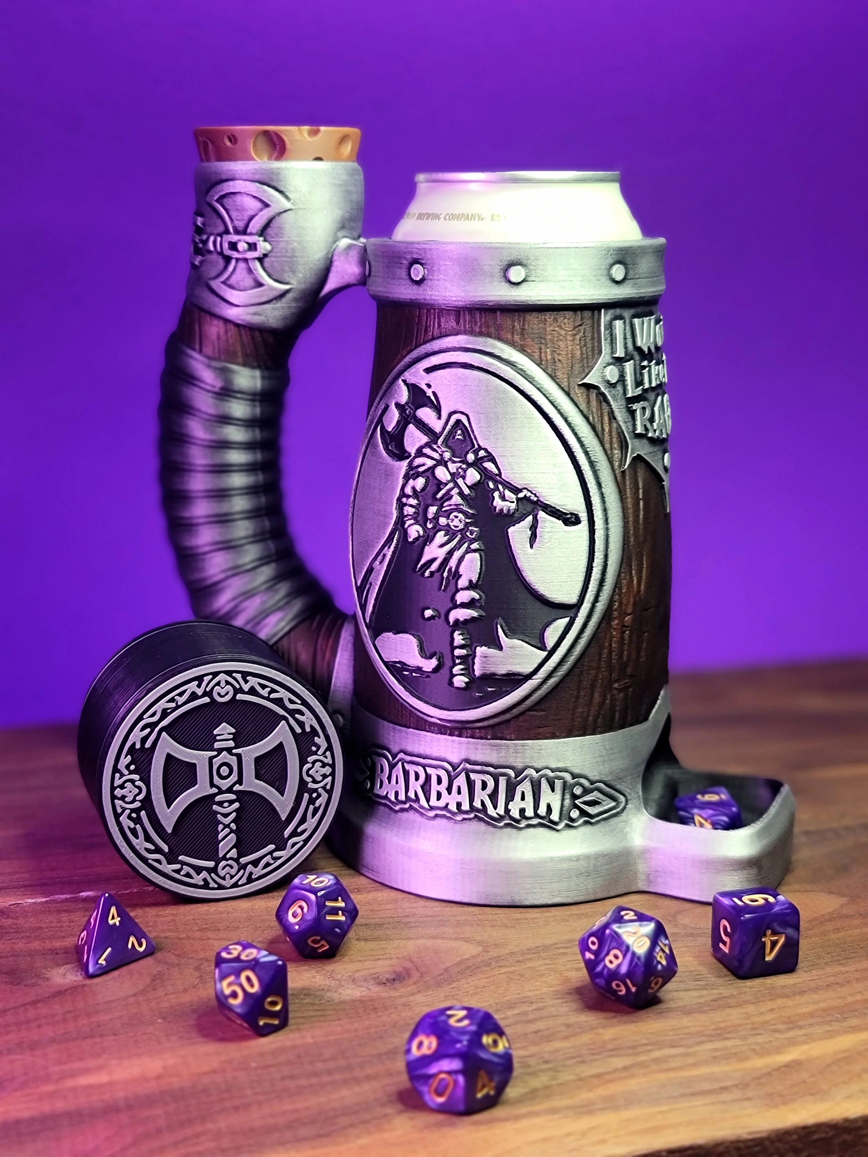 I WOULD LIKE TO RAGE 12oz Can Cozy Dice Tower 3d model