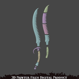 Arlecchino, the Blood Artist Cosplay Sword Lies of P 3d model