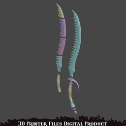 Arlecchino, the Blood Artist Cosplay Sword Lies of P 3d model