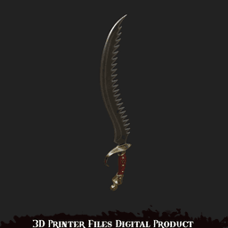 Arlecchino, the Blood Artist Cosplay Sword Lies of P 3d model