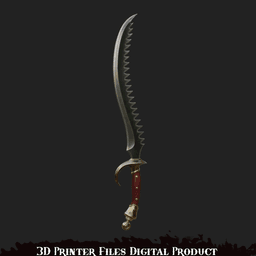 Arlecchino, the Blood Artist Cosplay Sword Lies of P 3d model