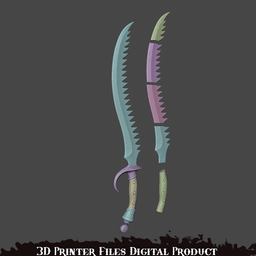 Arlecchino, the Blood Artist Cosplay Sword Lies of P 3d model