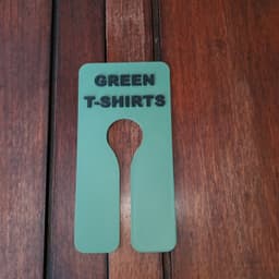 Closet Hanger Divider — Color-Code Your Clothing Sections 3d model