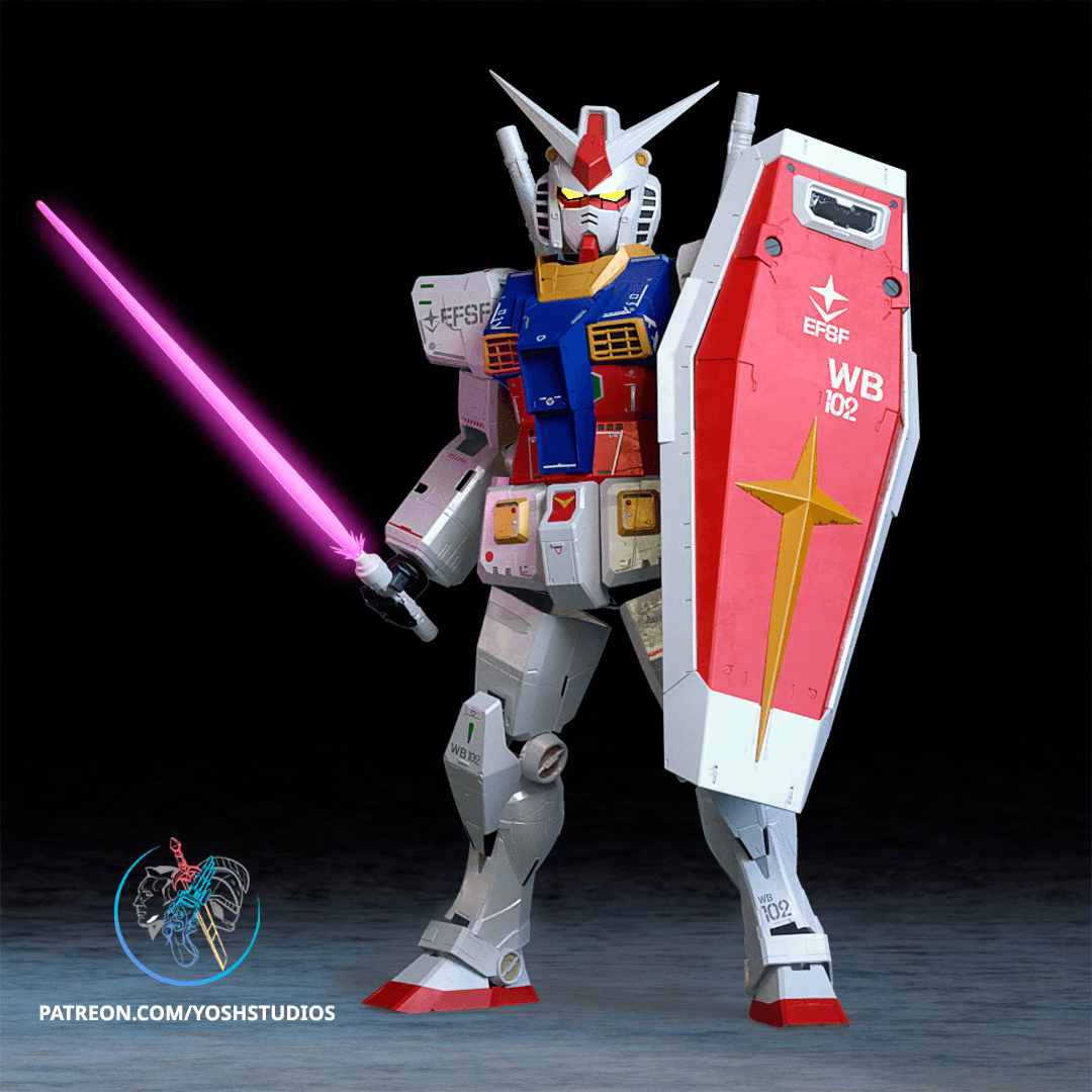 Mech RX-78 Armor 3D Printer STL File 3d model