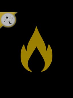 Simple Flame Symbol - 2D Art 3d model