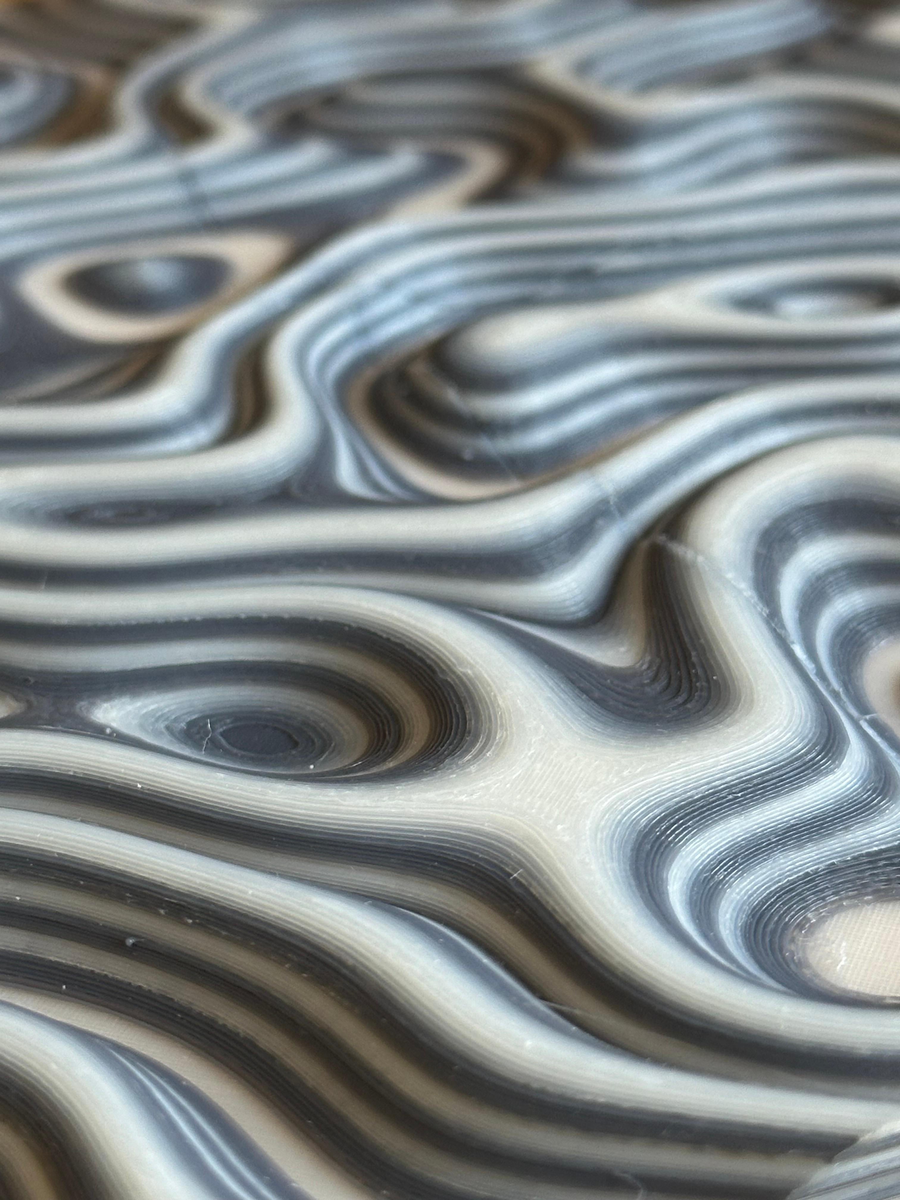 Abstract Topography Panels 3d model