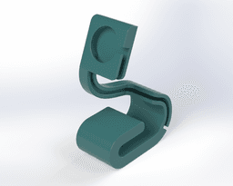 Apple Watch Stand STL | 3D Printable Charger Dock | Minimal Desk Stand 3d model