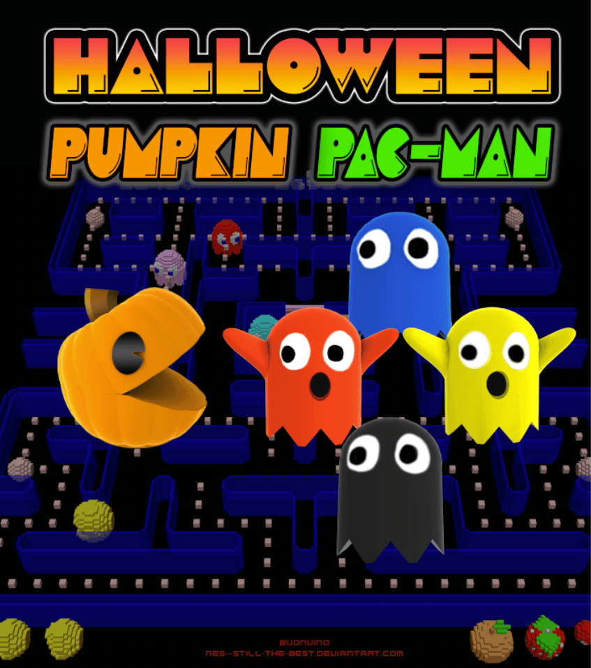 Pumpkin PAC-MAN 3d model