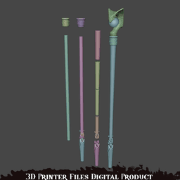 President Loki Cosplay Cane Marvel Rivals 3d model