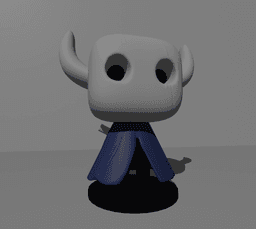Hollow Knight - The Knight w/ keychain version 3d model