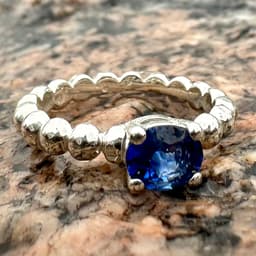 Single Stone Bubble Band Ring for Oval Cut Center Stone 3d model