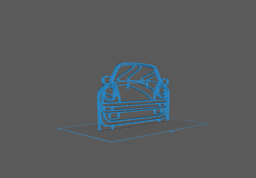 Porsche - 911 turbo modele 930 Wall Art 3d model