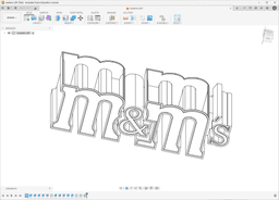 M&M's logo bucket 3d model