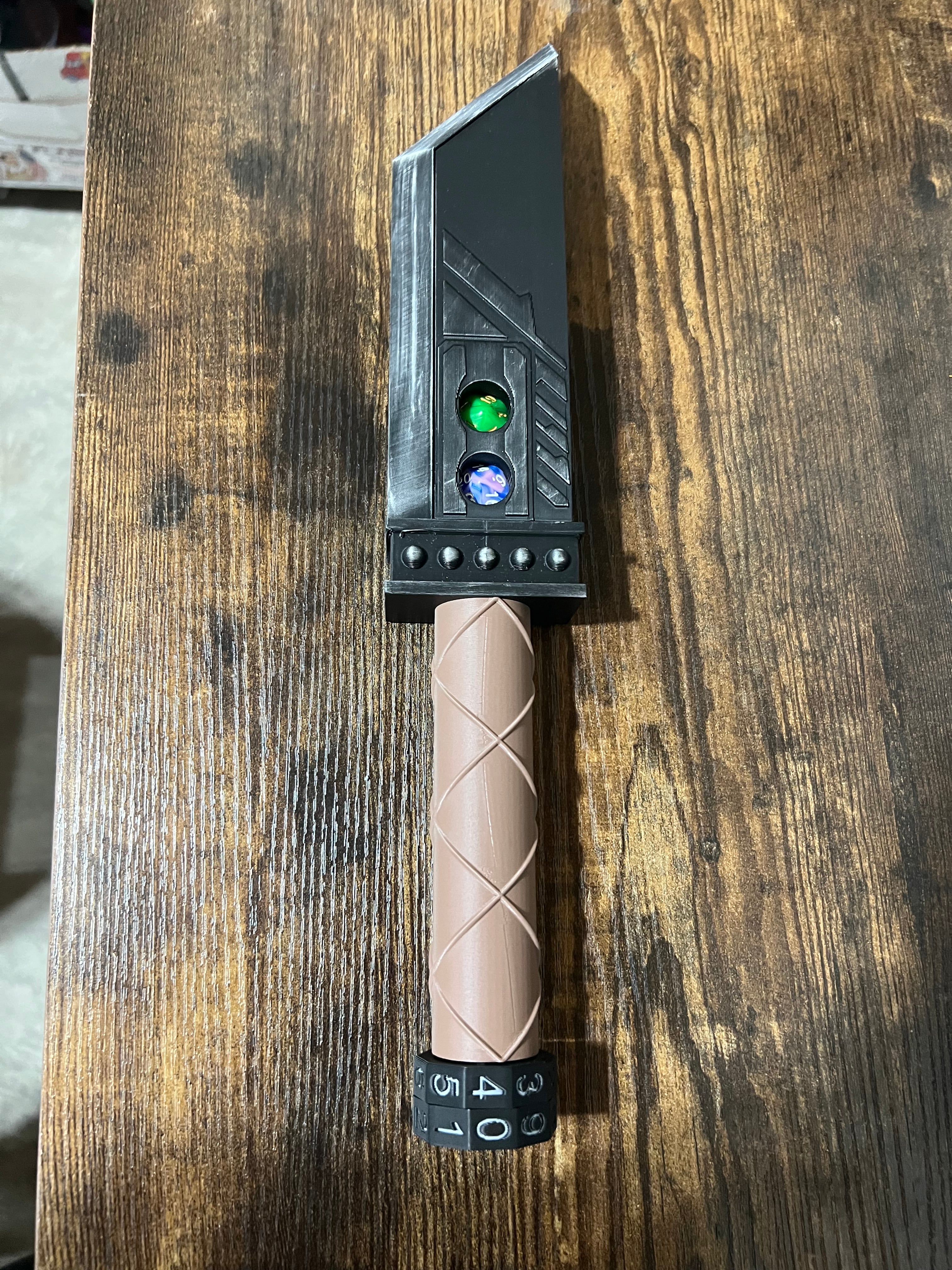 Buster Sword Dice Holder 3d model
