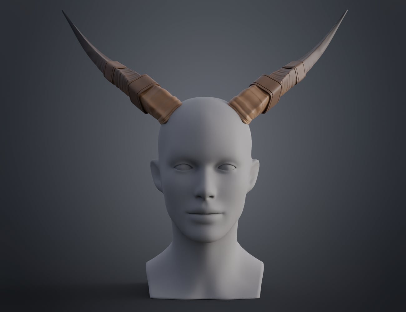 Antelope modified horns 3d model