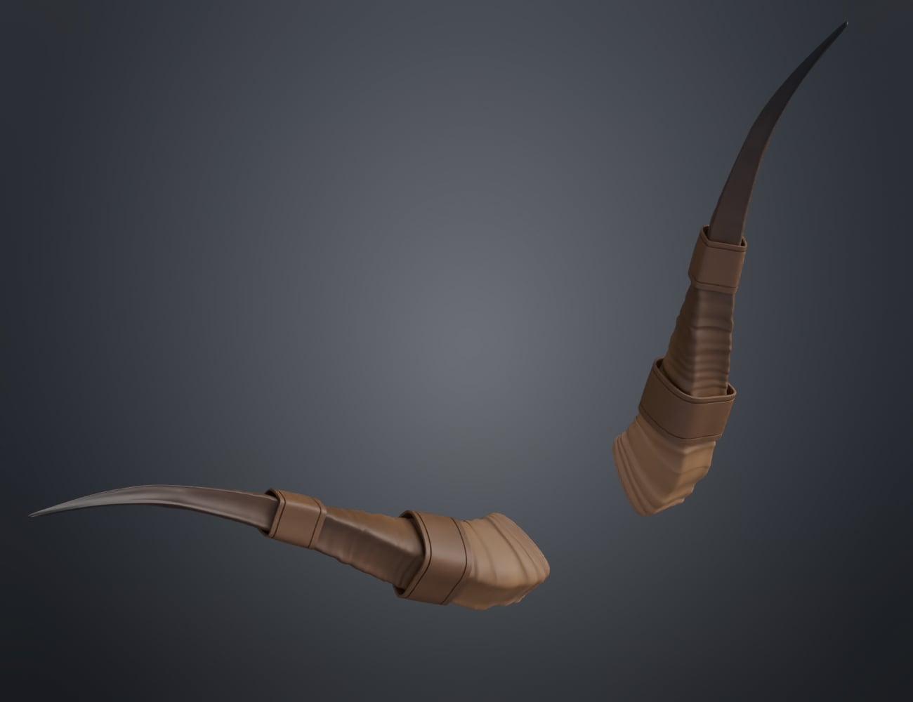Antelope modified horns 3d model