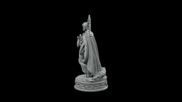 Apollo Sun Lyre Oracle STL - Printable Olympian Sun God Statue 3d model