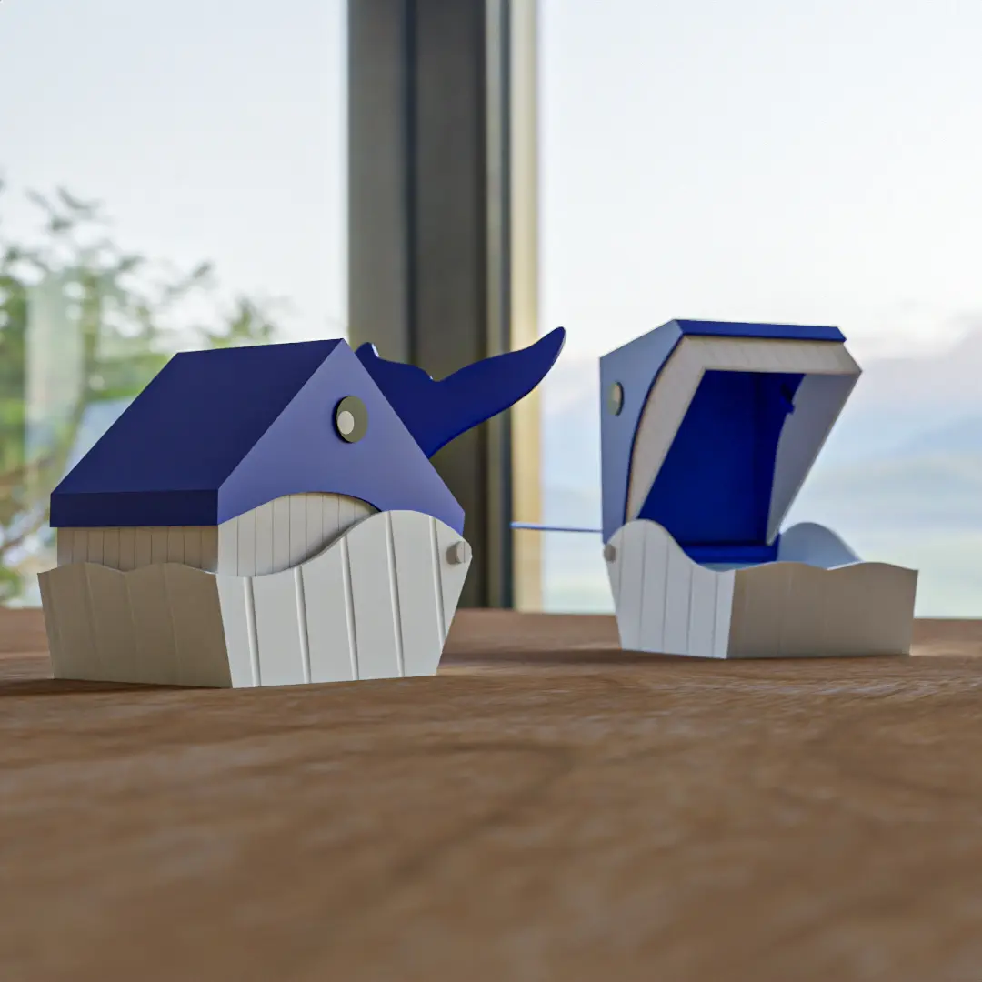 Whale box WrappingUp2023 3d model
