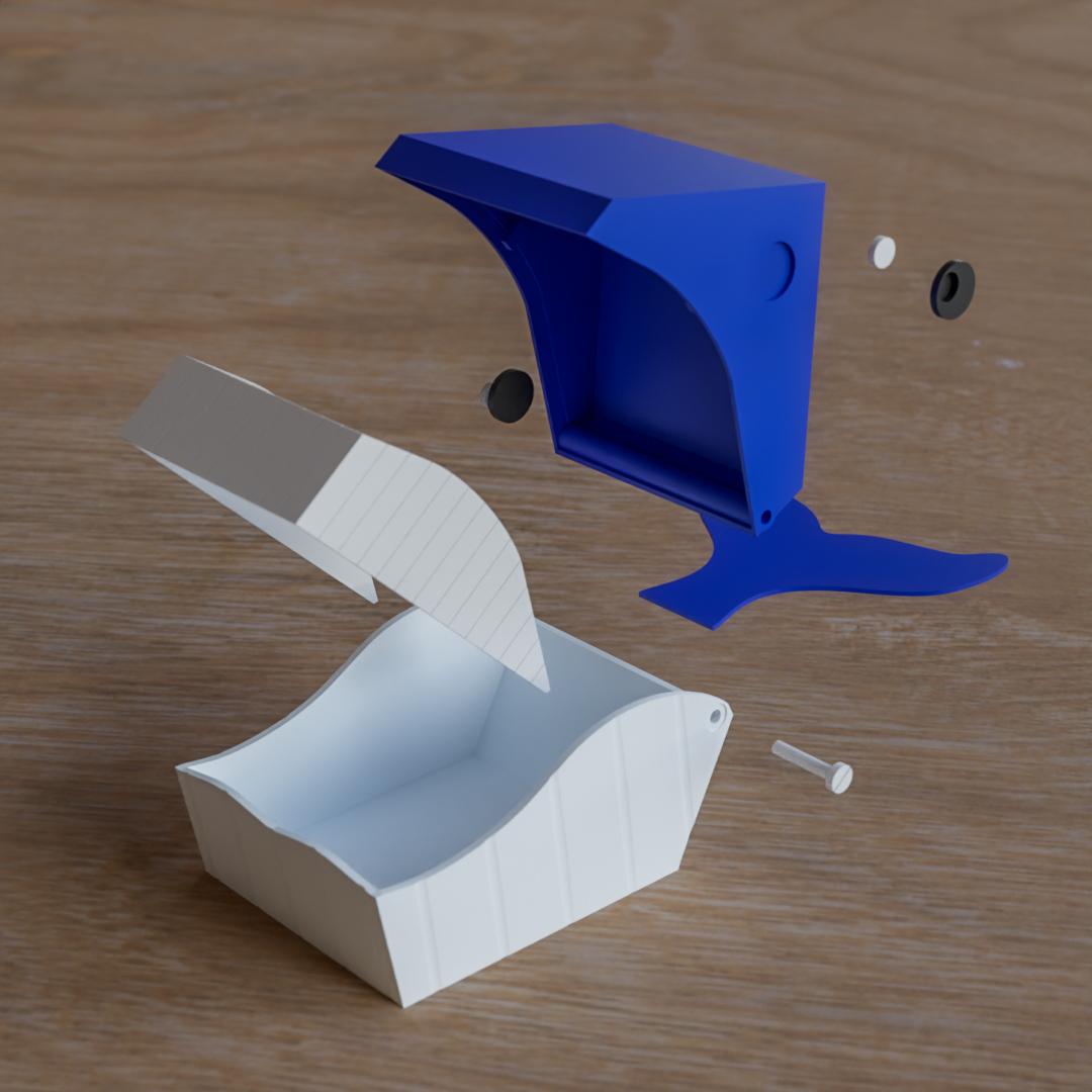 Whale box WrappingUp2023 3d model