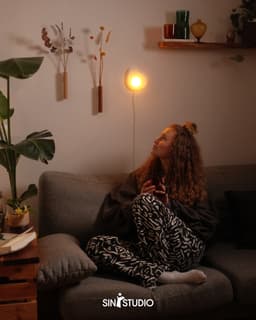 Fried Egg Lamp – Playful 3D-Printed Wall Light with Touch Switch 3d model
