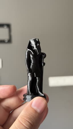 Ancient Egyptian Chess Set - Pharaoh & Anubis Tabletop Pieces 3D Print 3d model