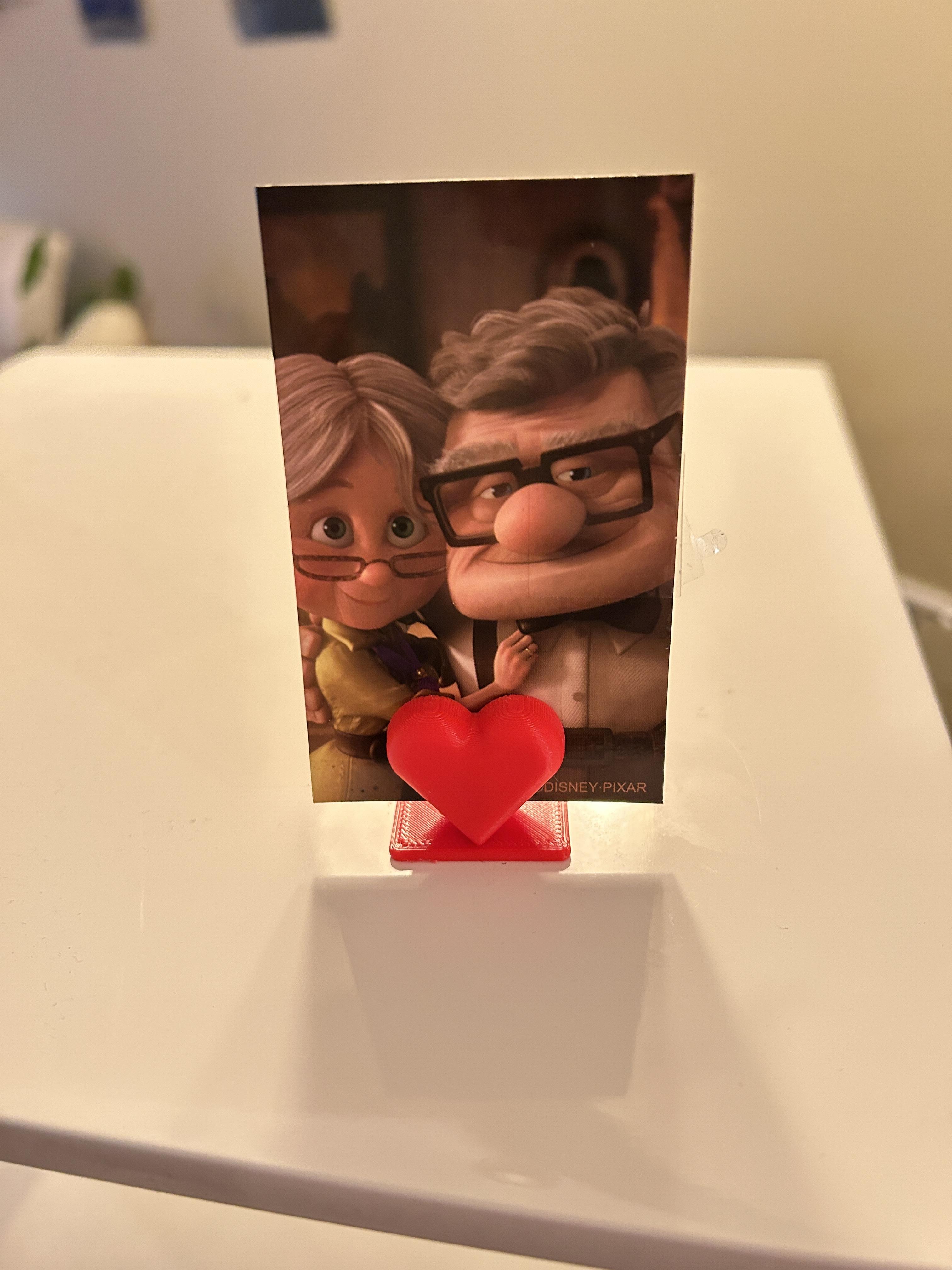 Heart Photo Stand 3d model