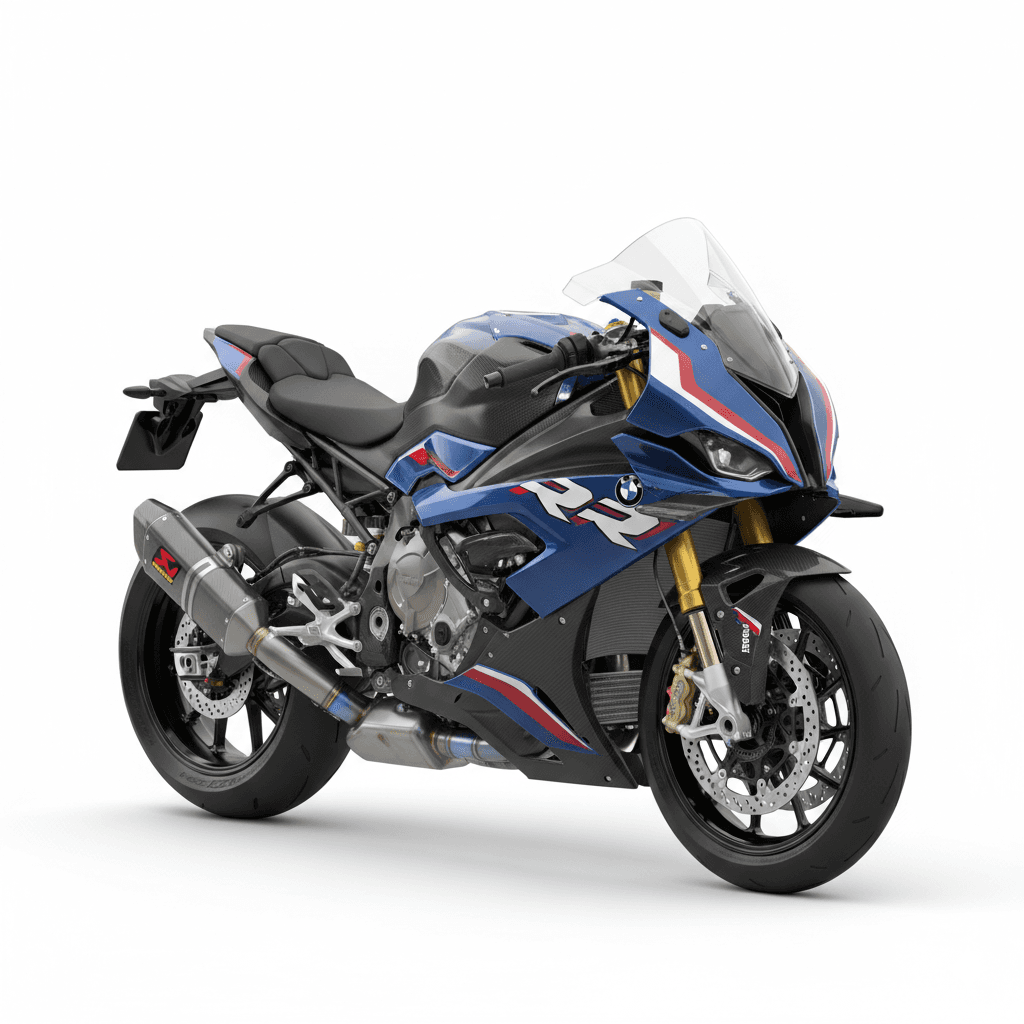 BMW M1000RR Track Superbike Motorcycle 3d model