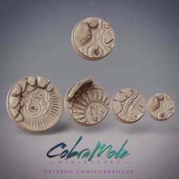 Zen Pond Base Pack (4pcs) 3d model