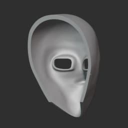 Faceless Killer Mask 3d Stl File | Faceless Killer Mask Digital File 3d model