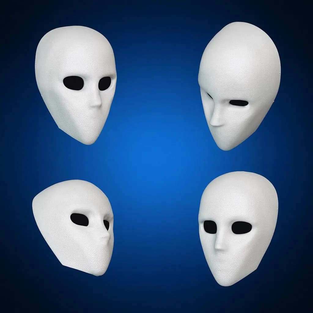 Faceless Killer Mask 3d Stl File | Faceless Killer Mask Digital File 3d model