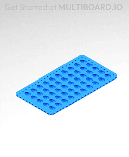 11x6 MU - Point Hole MU - MultiBoard Plate 3d model