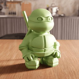 Chibi Ninja Turtle Character Figurine 3d model