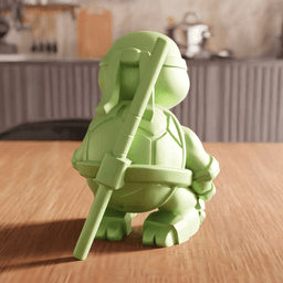 Chibi Ninja Turtle Character Figurine 3d model