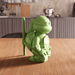 Chibi Ninja Turtle Character Figurine 3d model