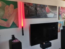 Lightsaber wall mount (vertical) 3d model