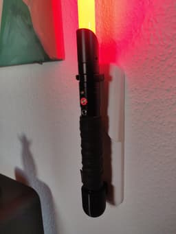 Lightsaber wall mount (vertical) 3d model