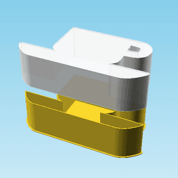 Cup of coffee, nestable box (v2) 3d model