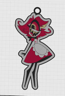Fanart Suncatcher - Master Maid, Cook and Pest Control Aficionado Niffty from Hazbin Hotel 3d model