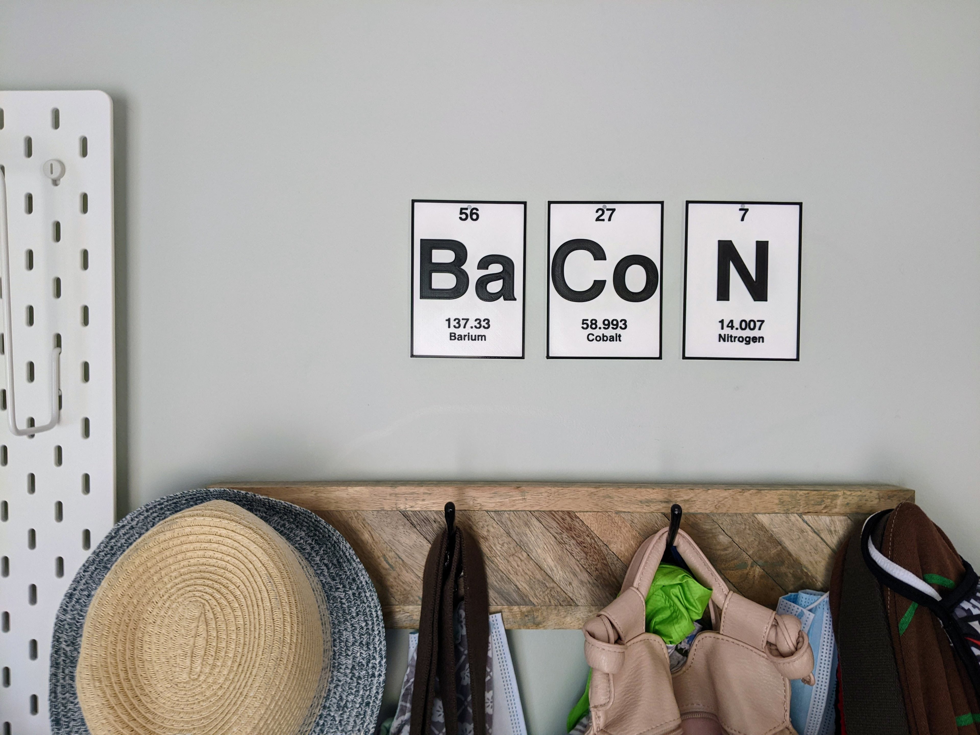 Ar- Argon | Spelements | Periodic Table of Elements Decor 3d model