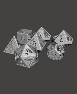 Recursion Dice Set 3d model