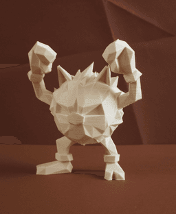 Primeape Low Poly Pokemon 3d model