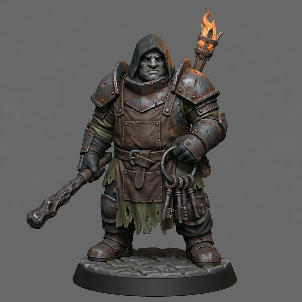 Iris and Orin - Iron Key Jailer STL - Dungeon Rescue Pack 3d model