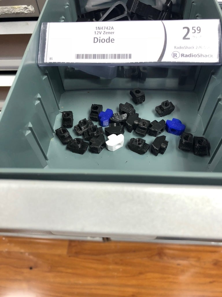 T Nut for 4040 Extusion 3d model