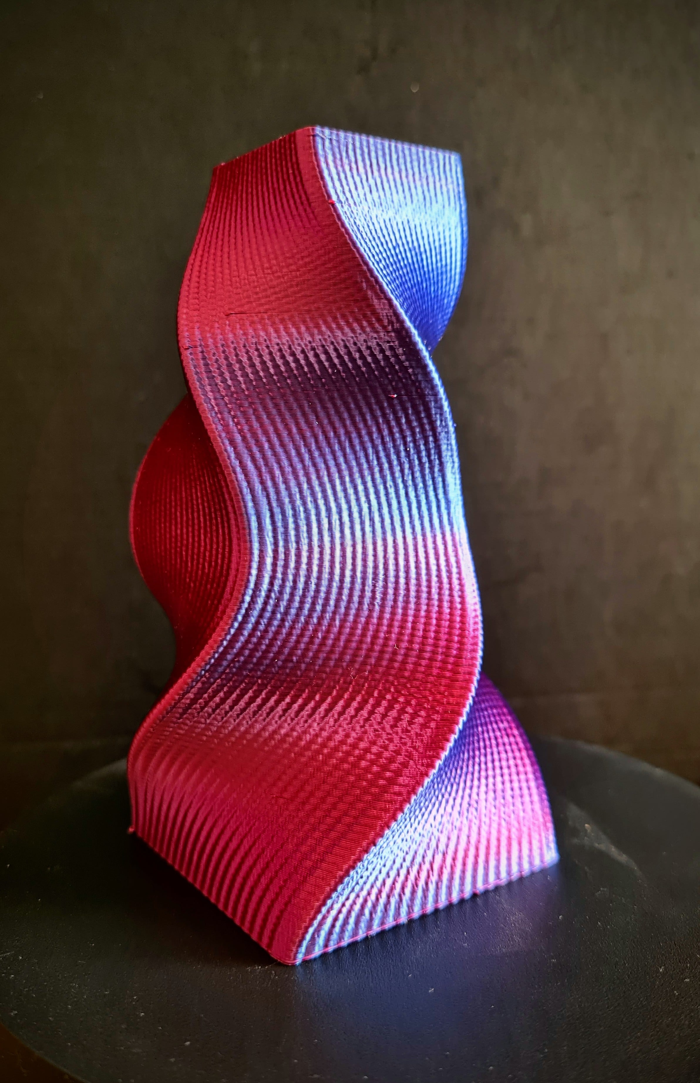 Textured Square Twist Vase.stl 3d model