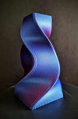Textured Square Twist Vase.stl 3d model