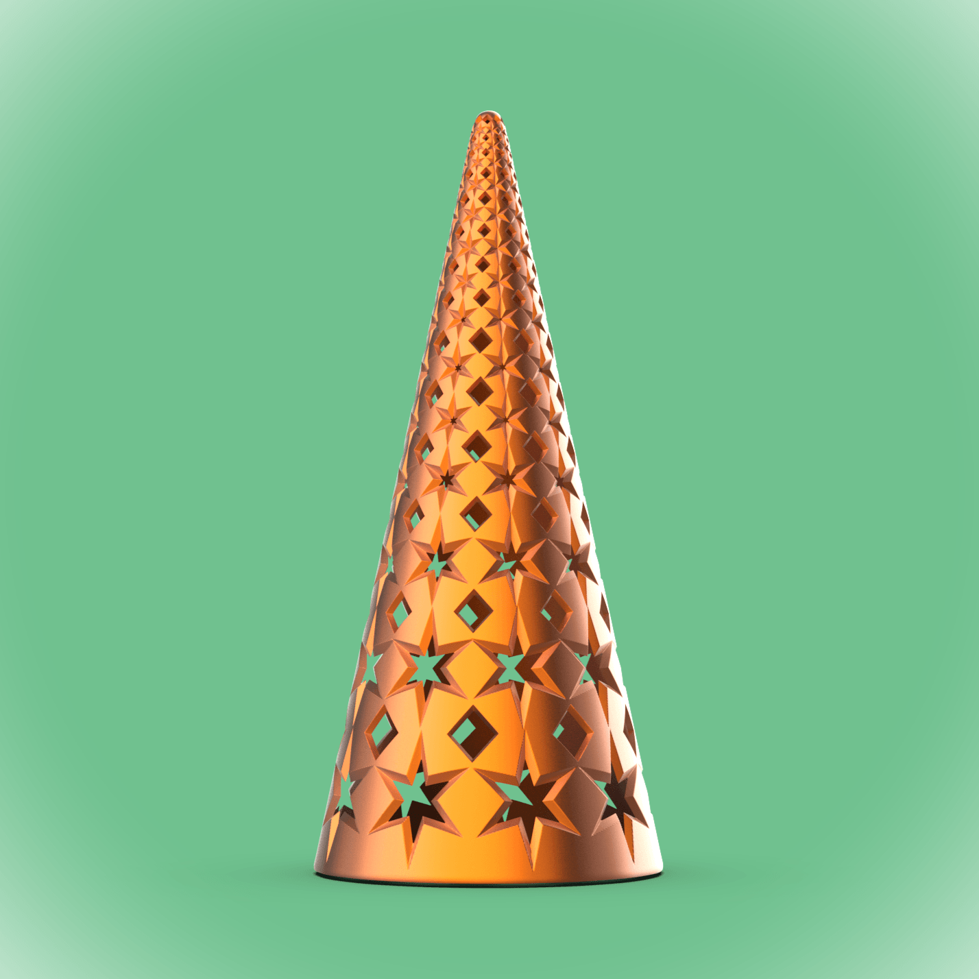 "Holy" Tree Tealight Topper #4 3d model