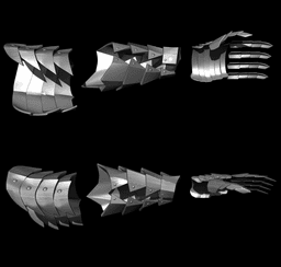 BERSERK ARMOR GUTS FULL COSPLAY SET life size replica with wearable cannon arm - Berserk Fan Art 3d model