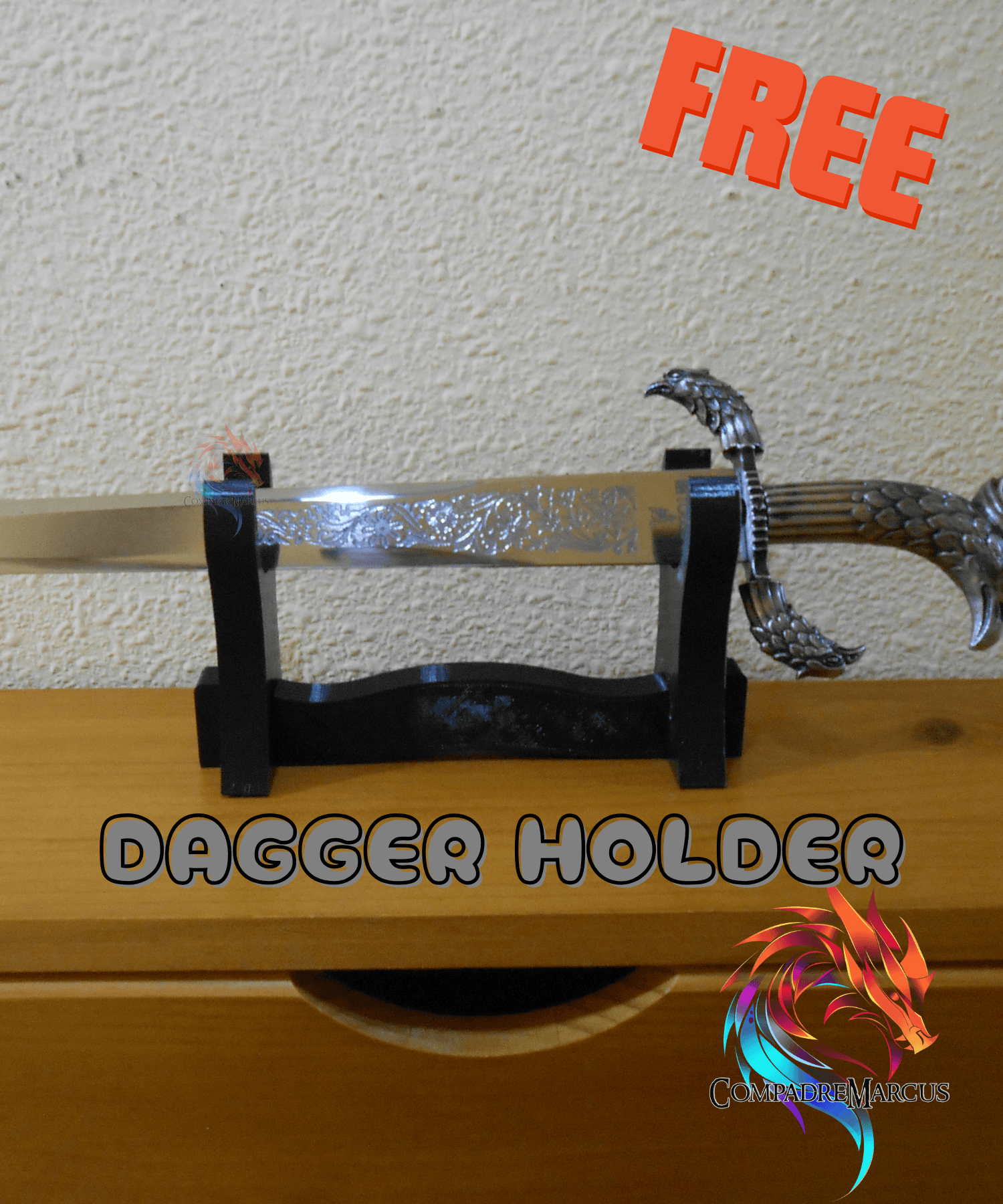 Dagger Holder / no supports / 3mf included 3d model