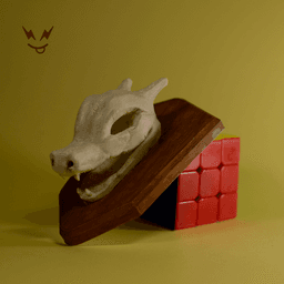 Charizard Skull Hanging : Pokemon Charizard Skull 3d model