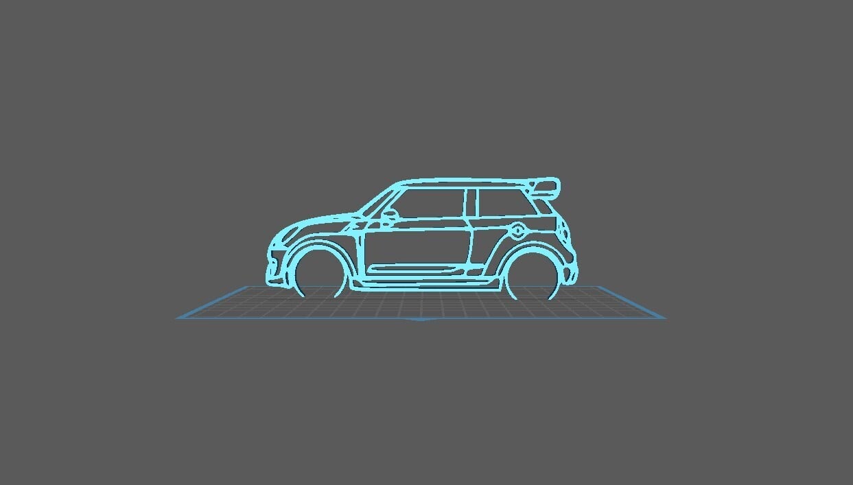 Mini Cooper - S GP Wall Art 3d model